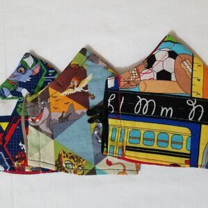 Lot of 3 Kids Face Mask with Nose Wire and Filter Pocket